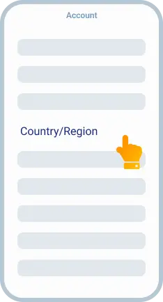 Step 4: Country/Region