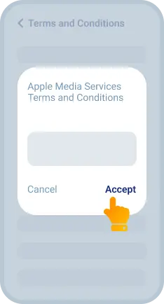 Step 7: Accept user agreement